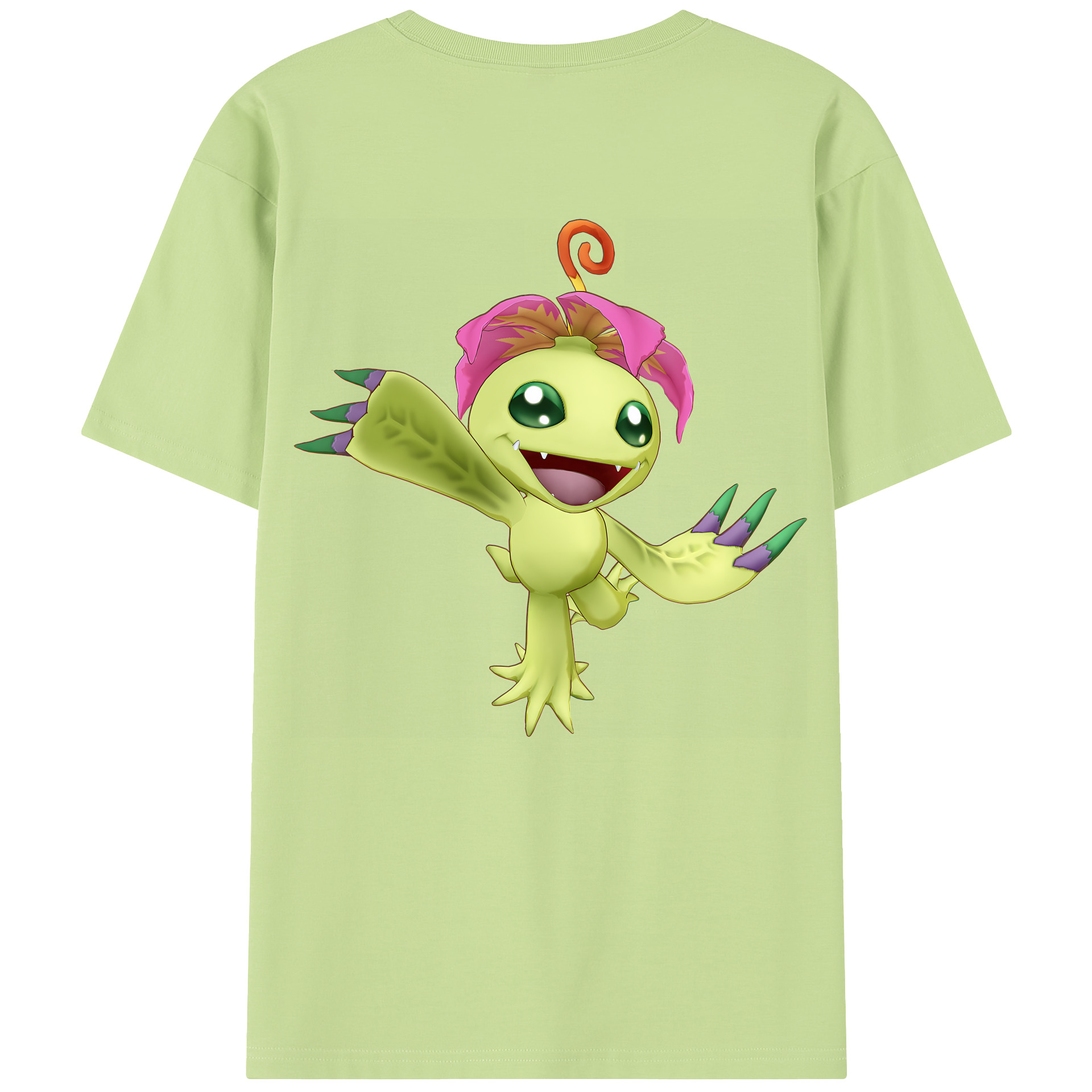 （画像用） Digimon デジタルモンスター/デジモン 綿100％半袖Tシャツ（背面プリント）